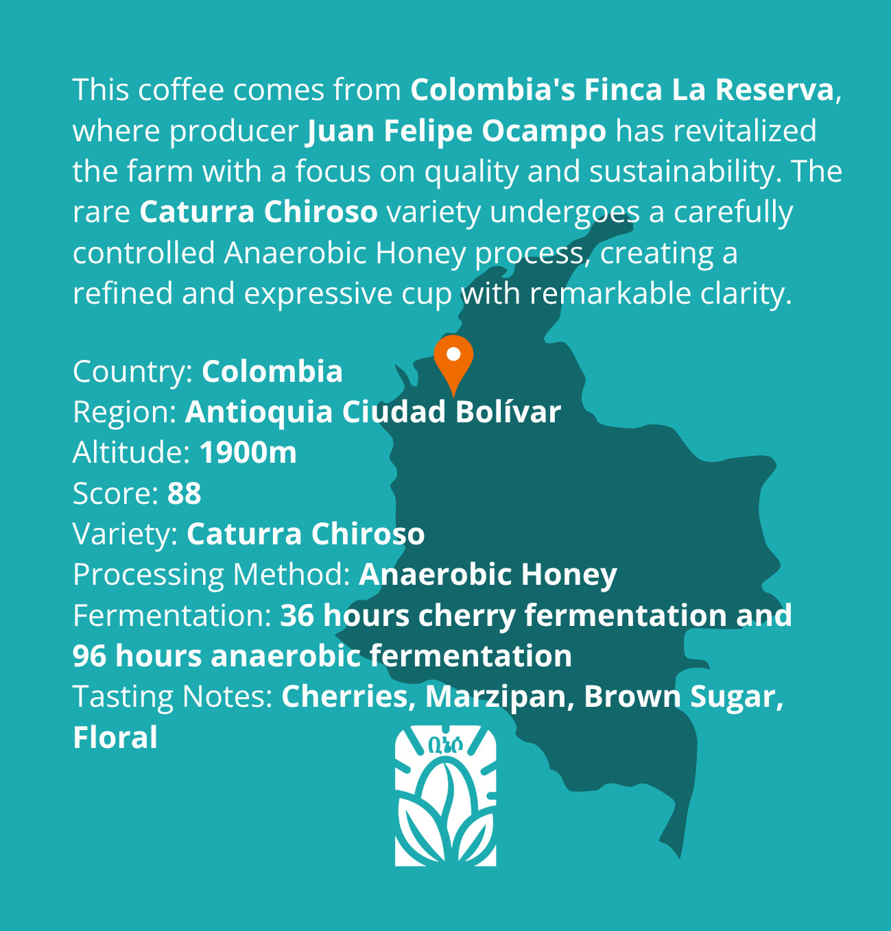 Colombia - La Reserva Anaerobic Honey