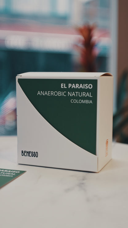 Benesso Colombia El Paraiso Anaerobic Natural kahve demleme ve servis videosu